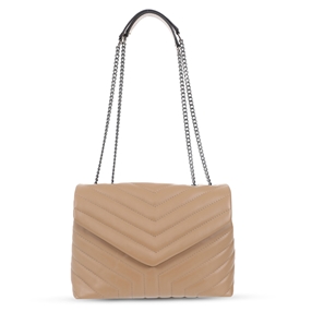 Essential Street nude leather shoulder bag-