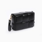 Square It black braided shoulder bag-