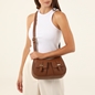 Harmony brown leather bag with pockets-