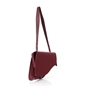 Irregular burgundy shoulder bag-