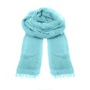 Turquoise bamboo scarf-