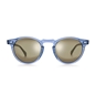 Διαφανή μπλε στρογγυλά γυαλιά ηλίου-