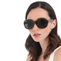 Rounded brown mask sunglasses-