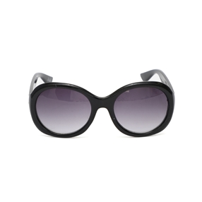 Rounded black mask sunglasses-