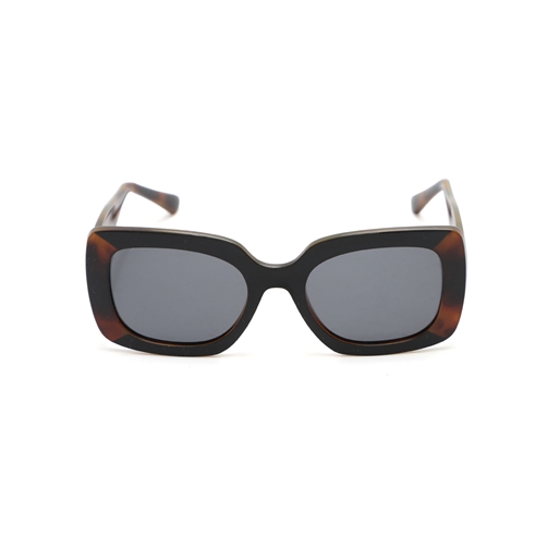Rectangular brown turtle shell tone sunglasses-