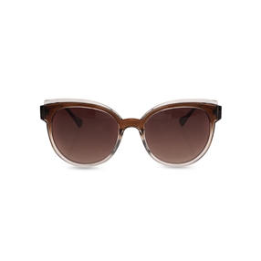 Round brown sunglasses-
