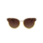 Round brown and yellow sunglasses-