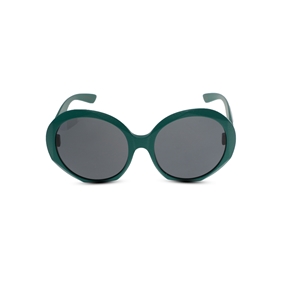 Χειροποίητα oversized γυαλιά ηλίου μάσκα σε ματ πράσινο-