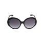 Handmade oversized mask sunglasses in matte black-