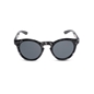 Handmade round sunglasses in black & white marble-