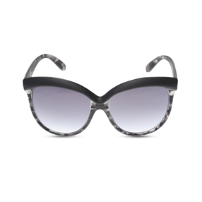 Handmade cat-eye sunglasses in matte black-