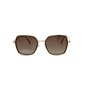 Square gold metal sunglasses-