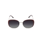 Rectangular red metal sunglasses-