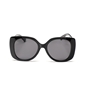 Sunglasses large rounded cat-eye in black color-