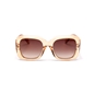 Sunglasses medium square mask in transparent brown color-