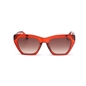 Γυαλιά ηλίου τετραγωνισμένη πεταλούδα σε κόκκινο χρώμα-