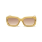 Sunglasses medium rectangular mask in yellow color-
