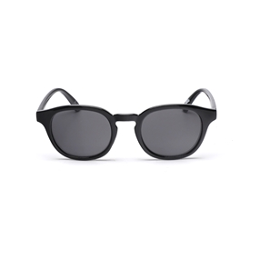 Sunglasses rounded mask in black color-