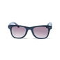 Sunglasses squared mask with metallic details in blue color-