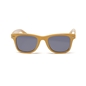 Sunglasses squared mask with metallic details in yellow color-