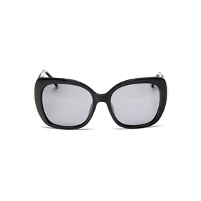 Γυαλιά ηλίου μεγάλη μάσκα cat-eye σε μαύρο χρώμα-