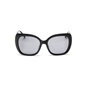 Γυαλιά ηλίου μεγάλη μάσκα cat-eye σε μαύρο χρώμα-