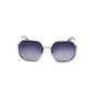 Γυαλιά ηλίου μεταλλική πολυγωνική μάσκα σε μπλε χρώμα-