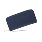 Mini Discoveries μεγάλο σκούρο μπλε δερμάτινο πορτοφόλι με φερμουάρ-