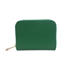 Mini Discoveries μικρό πράσινο δερμάτινο πορτοφόλι με φερμουάρ
