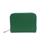 Mini Discoveries μικρό πράσινο δερμάτινο πορτοφόλι με φερμουάρ-