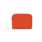 Mini Discoveries μικρό πορτοκαλί δερμάτινο πορτοφόλι με φερμουάρ-