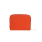 Mini Discoveries μικρό πορτοκαλί δερμάτινο πορτοφόλι με φερμουάρ-