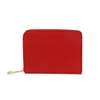 Mini Discoveries μικρό κόκκινο δερμάτινο πορτοφόλι με φερμουάρ