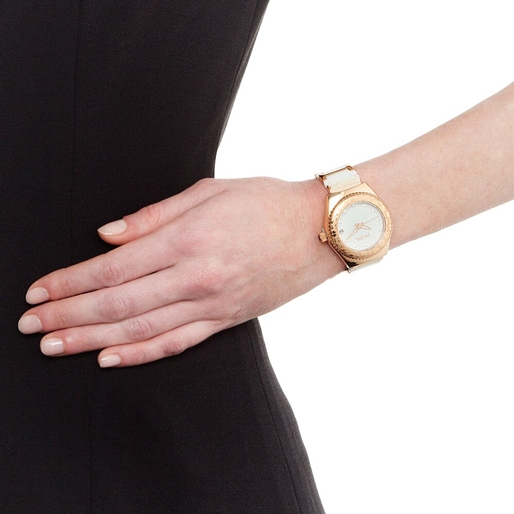 Palette Small Case Ceramic Bracelet Watch-
