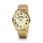 Perfect Match Yellow Gold Mesh Bracelet Big Watch-