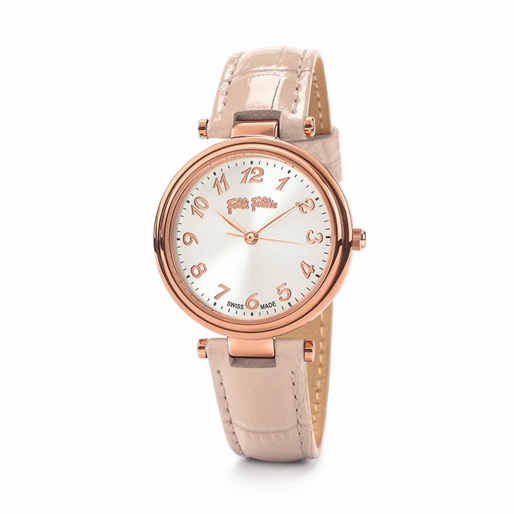 Classy Reflections Swiss Made Leather Watch-