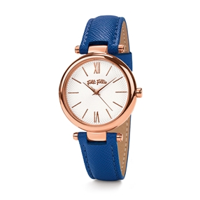 Cyclos Blue Leather Watch-