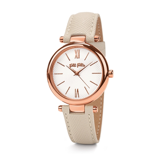 Cyclos Beige Leather Watch-