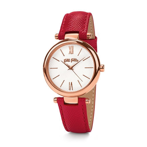 Cyclos Red Leather Watch-