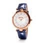Lady Bubble Rose Gold Plated Leather Watch -