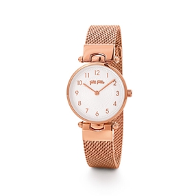 Lady Club gold plated small case bracelet watch-