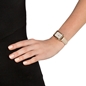Style Swing Oblong Case Leather Watch -