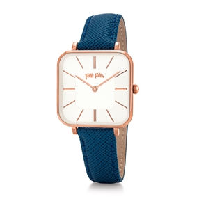 Timeless Bonds Medium Square Case Leather Watch-