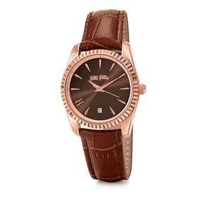 Chronos Tales Small Case Leather Watch-