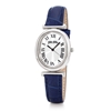 Metal Chic Oval Case Leather Watch