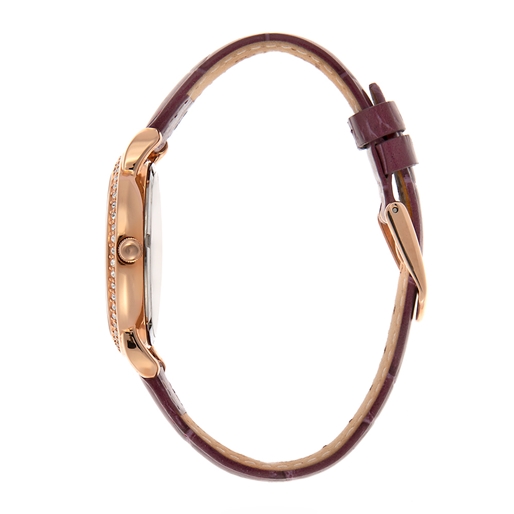 Daylight Medium Case Purple Leather Watch-