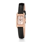 Heart4Heart Forever Oblong Case Leather Watch-