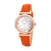 Mod Princess Big Case Orange Leather Watch