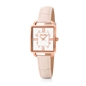 Retro Time Small Case Leather Watch-