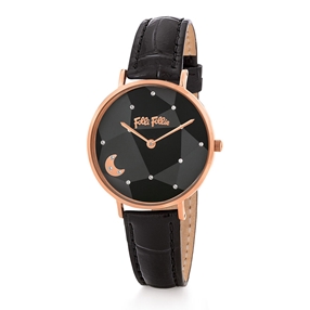 Stargaze Bright Medium Case Leather Watch-